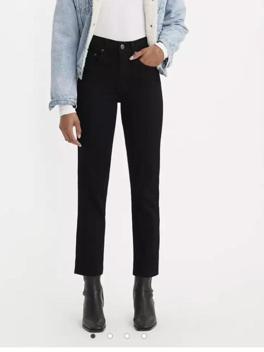 Levi’s 724 high rise straight crop jeans